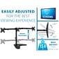 Mount-It! Adjustable Triple Monitor Stand, Up to 32", Black (MI-2789XL)