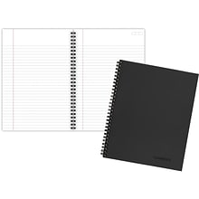 Cambridge Limited 1-Subject Professional Notebooks, 6.63 x 9.5, Wide Ruled, 80 Sheets, Black (0667
