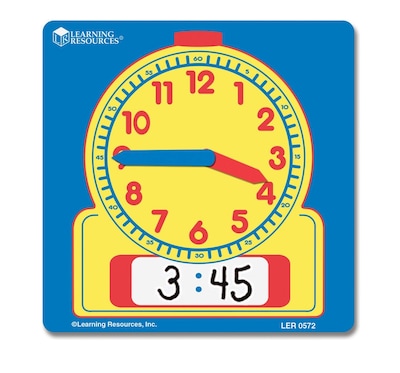 Time, Learning Resources Write and Wipe Student Clocks, Set of 10