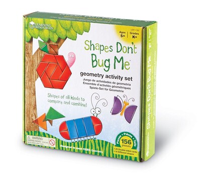 Learning Resources Shapes Don't Bug Me Geometry Activity Set
