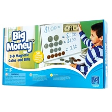 Educators Insights Big Money Magnetic Coins and Bills (3063)