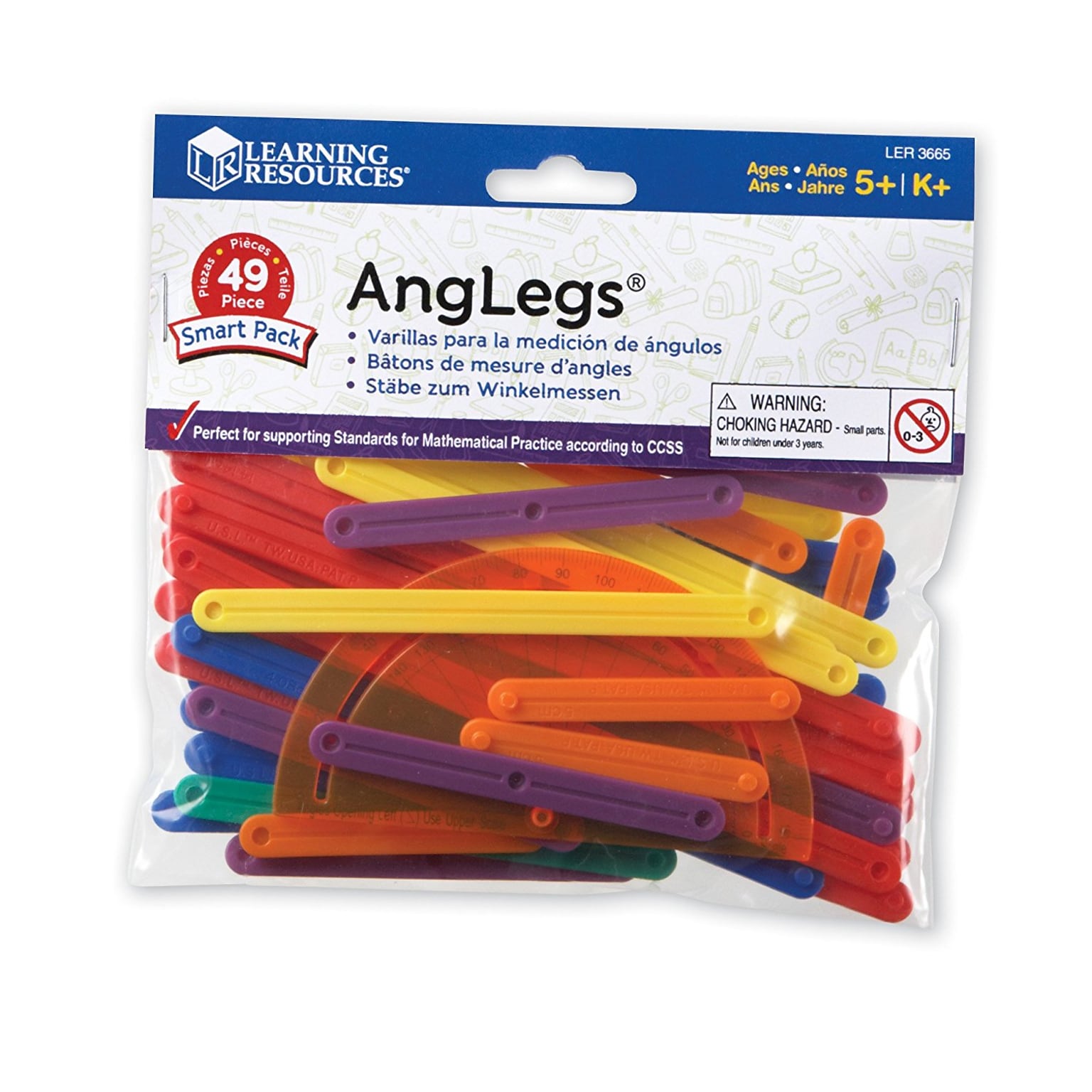 Learning Resources AngLegs Smart Pack, 49/Set (LER3665)