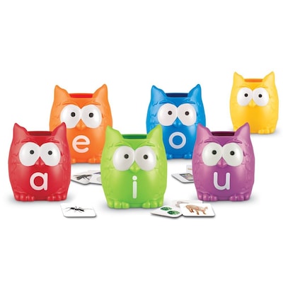 Learning Resources Vowel Owls Sorting Set, Grades PreK-4 (LER5460)