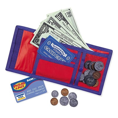 UPC 885728469939 product image for Learning Resources Pretend & Play Cash n Carry Wallet (LER0088), Nylon | Quill | upcitemdb.com