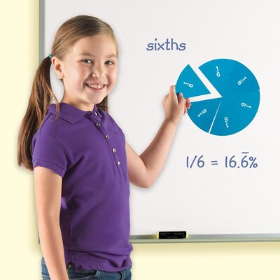 Learning Resources Double-Sided Magnetic Fraction Circles (LER1616)