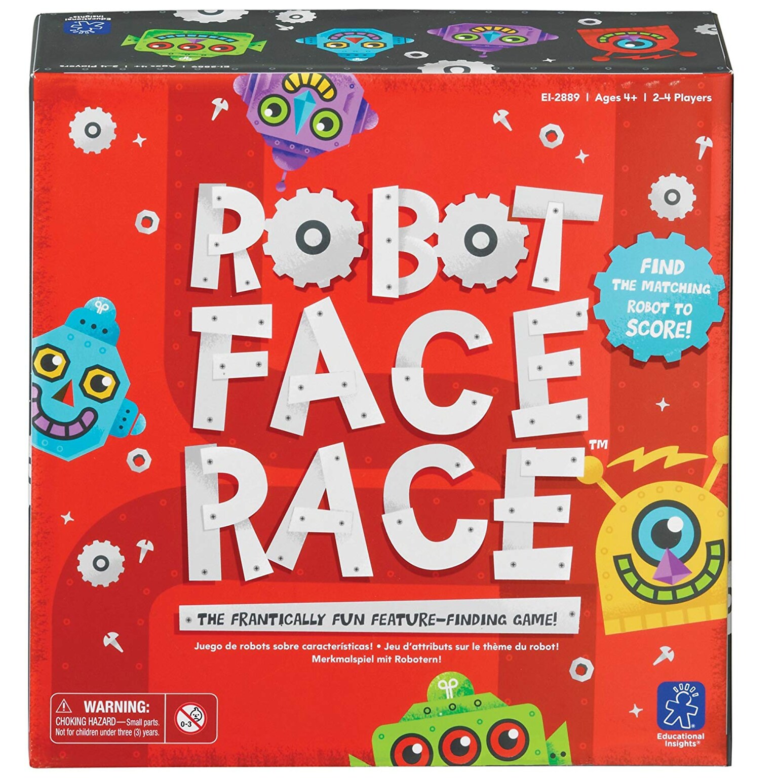 Educational Insights Robot Face Race Game, Grades PreK+ (2889)