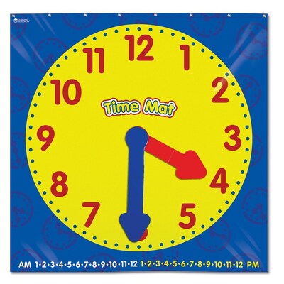 Learning Resources Time Activity Mat, 4-1/2 x 4-1/2 (LER2981)