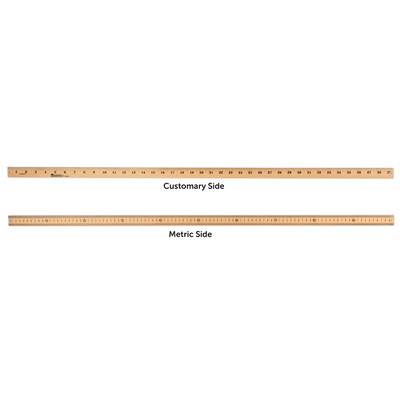 Learning Resources Wooden Meter Stick, Plain Ends (34039)