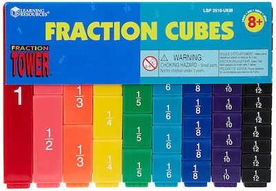 Learning Resources Fraction Tower Fraction Cubes (LER2510)