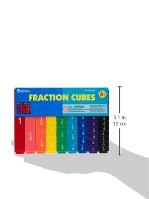 Learning Resources Fraction Tower Fraction Cubes (LER2510)