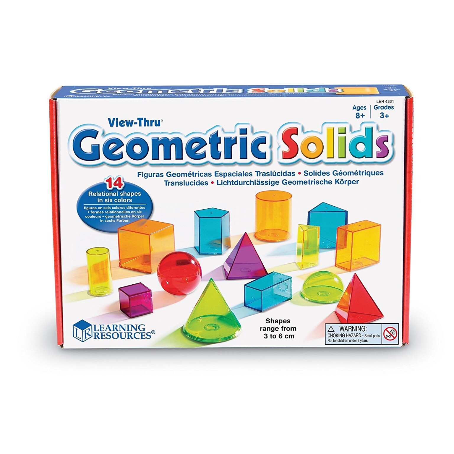 Learning Resources View-Thru Geometric Solids (LER4331)