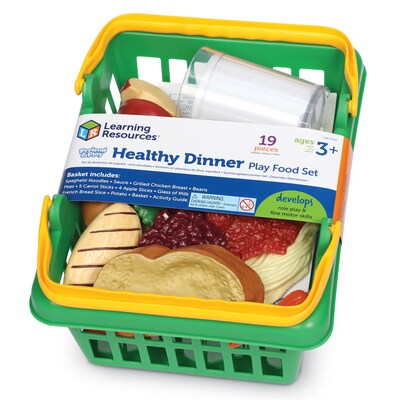 Learning Resources Pretend Food, Pretend & Play, Healthy Dinner Set