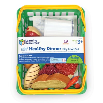 Learning Resources Pretend Food, Pretend & Play, Healthy Dinner Set