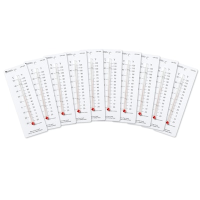 Learning Resources Student Thermometers, Set of 10 (LER0302)