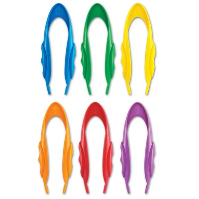 Learning Resources Easy-Grip Tweezers, Set of 12 (LER1963)