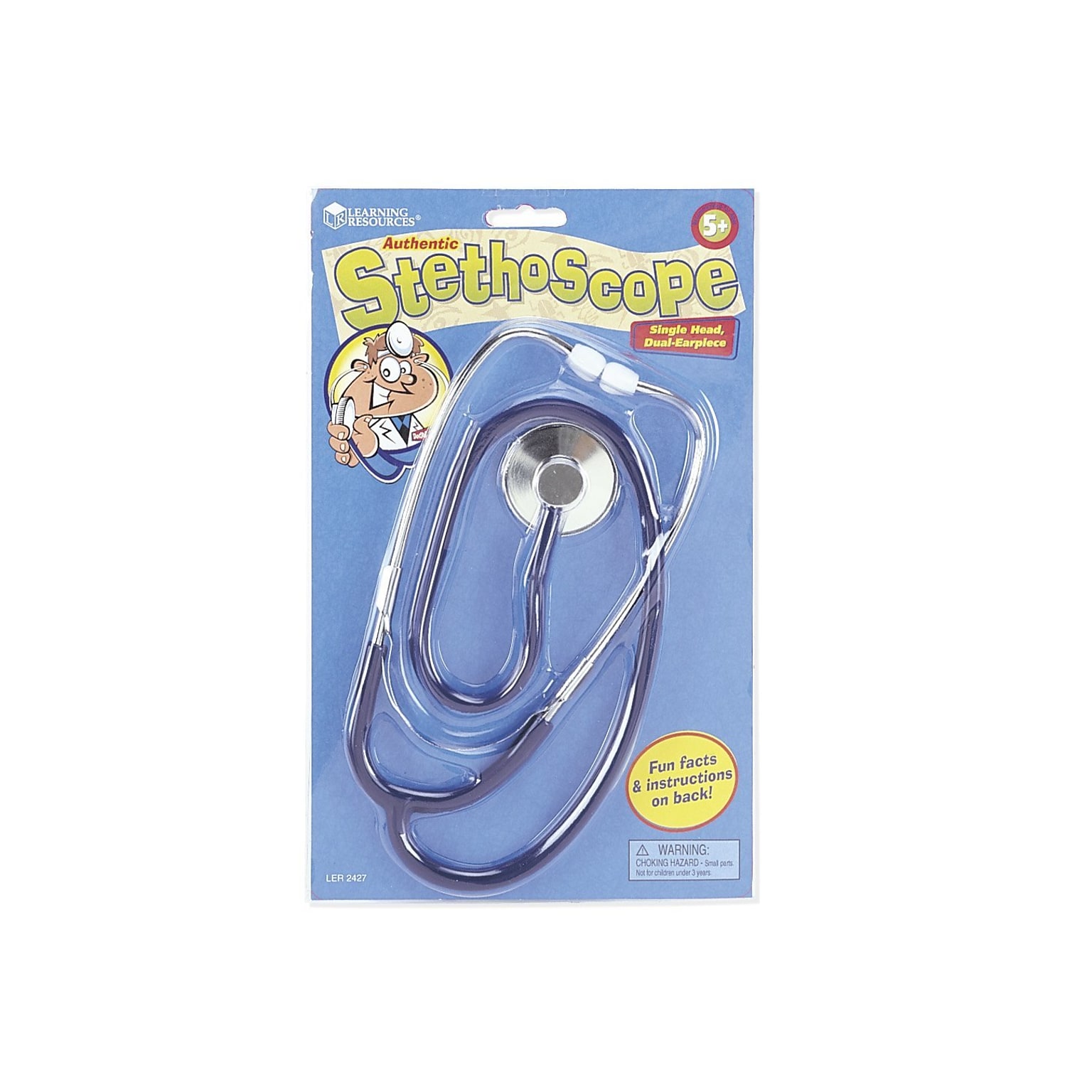 Learning Resources Stethoscope, 1 x 7 3/16 x 11 3/8 (LER2427)