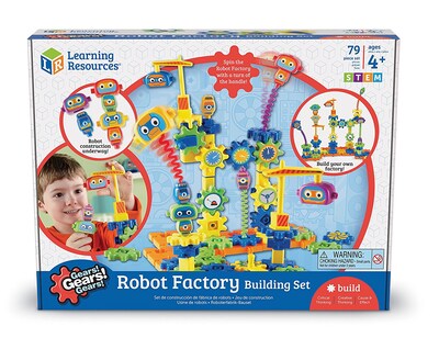 Learning Resources Gears! Gears! Gears! Robot Factory Building Set (LER9225)