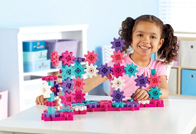 Learning Resources Gears! Gears! Gears! 100-Piece Deluxe Building Set (LER9162-P)