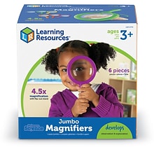 Learning Resources Primary Science Jumbo Magnifier, Set of 6 (LER2774)