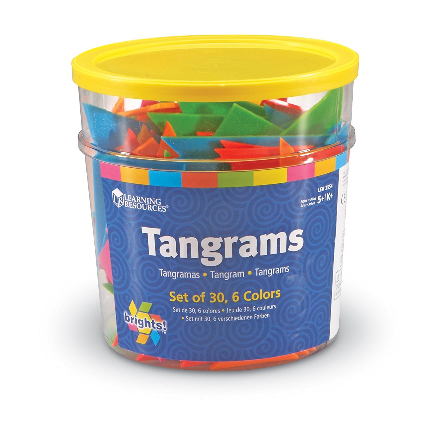 Learning Resources Brights! Tangrams Classpack (LER3554)