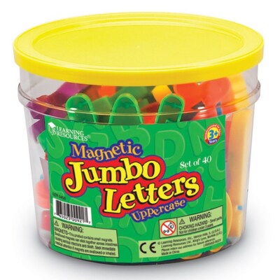 Learning Resources Jumbo Magnetic Letters and Numbers, Uppercase Letters