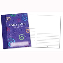 Learning Resources Make a Story Writing Hardcover Journal, 7 x 9, Purple, 10/Set (LER3469)