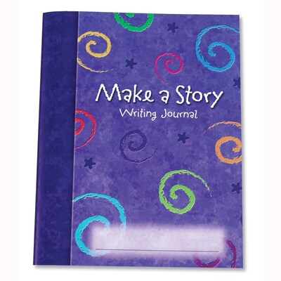 Learning Resources Make a Story Writing Hardcover Journal, 7" x 9", Purple, 10/Set (LER3469)