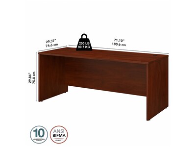 Bush Business Furniture Studio C 72"W Office Desk, Hansen Cherry (SCD272HC)