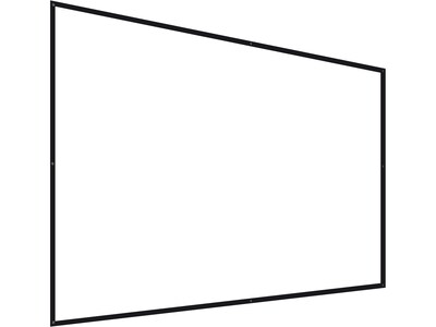 Mount-It! 100" Manual Wall & Ceiling Projector Screen, Black/Matte White (MI-640)