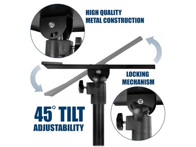 Mount-It! Steel Tripod Projector Stand, Black (MI-7977)