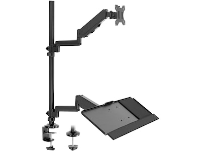 Mount-It! Adjustable Monitor Mount, Up to 32, Black (MI-7995)