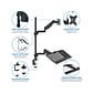 Mount-It! Adjustable Monitor Mount, Up to 32", Black (MI-7995)