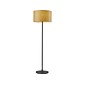 Adesso Oslo 59.5" Matte Black Floor Lamp with Drum Shade (6237-12)