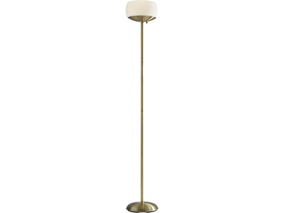 Adesso Jessica 71 Antique Brass Floor Lamp with Dome Shade (5003-21)