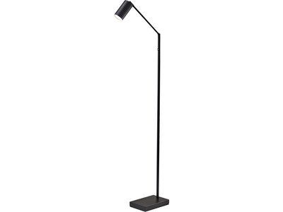 Adesso Colby 69 Black Metal Floor Lamp with Cylindrical Shade (4275-01)