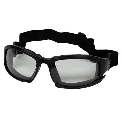 Jackson Safety Calico Safety Eyewear V50, Clear Anti-Fog Lens with Interchangeable Temples and Head Strap, 1 Pair