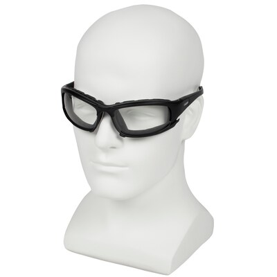 Jackson Safety Calico Safety Eyewear V50, Clear Anti-Fog Lens with Interchangeable Temples and Head Strap, 1 Pair
