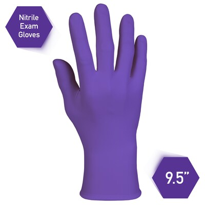 Kimberly-Clark Powder Free Purple Nitrile Gloves, Large, 1000/Carton (55083)