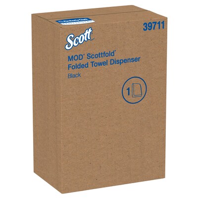 Scottfold Folded Compact Paper Towel Dispenser, Smoke (39711)