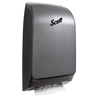 Scott MOD Scottfold Folded Towel Dispenser, Brushed Metallic (39640)