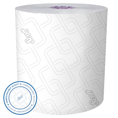 Scott Essential Recycled Hardwound Paper Towels, 1-ply, 950 ft./Roll, 6 Rolls/Carton (02001)