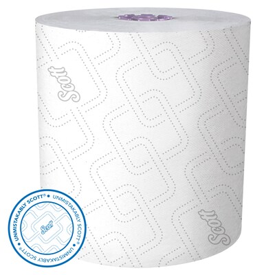 Scott Essential Recycled Hardwound Paper Towels, 1-ply, 950 ft./Roll, 6 Rolls/Carton (02001)