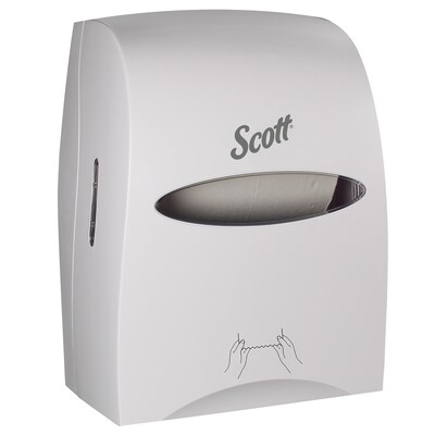 Scott Essential® Touchless Manual Hardwound Paper Towel Dispenser, White (46254)
