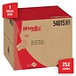 WypAll X60 Center-Pull Cloth Paper Towel, 1-Ply, 252 Towels/Box (54015)