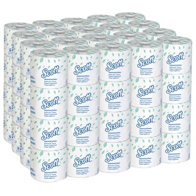 Scott Essential 2-Ply Standard Toilet Paper, White, 550 Sheets/Roll (ENGKIM04460)