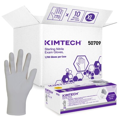 Kimberly-Clark Professional® Sterling® Nitrile Exam Gloves, Silver, X-Large, 170/Box