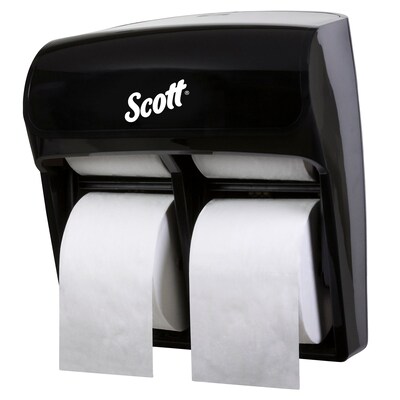 Scott Professional High Capacity Bathroom Tissue Dispenser, Black (44518)