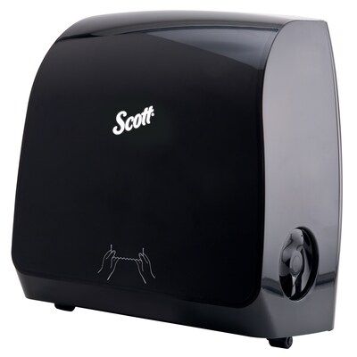 Scott Hardwound Paper Towel Dispenser, Black (47089)