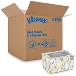 Kleenex Pop-Up Multifold Paper Towels, 1-Ply, 120 Sheets/Box, 18 Boxes/Carton (01701)