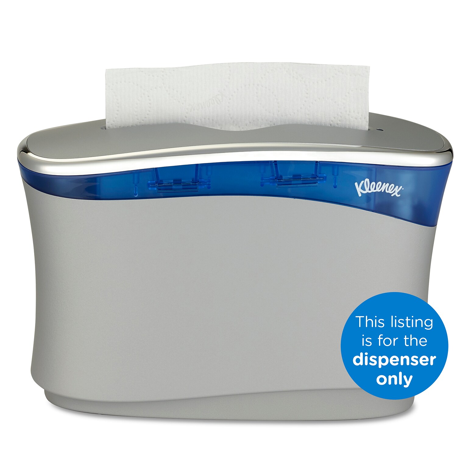 Kleenex® Reveal Countertop System Hand Towel Dispenser, Soft Grey (51904)